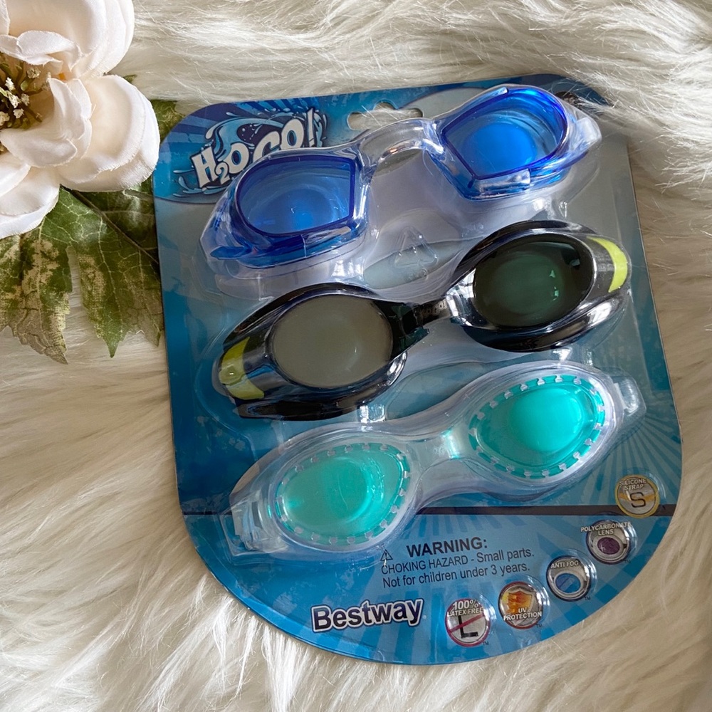 H2O GO Bestway Swimming googles 7+years set of 3